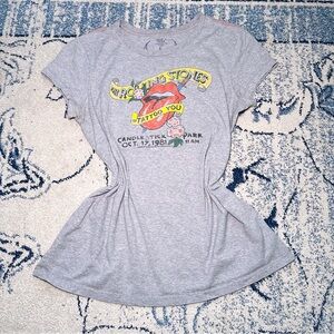 Rolling Stones Tattoo You longline grey graphic tee